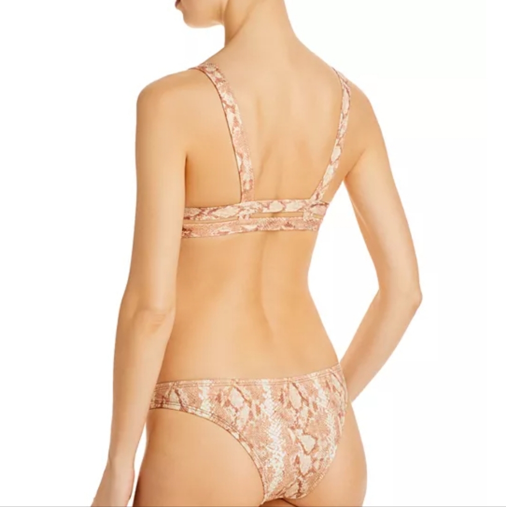 NWT Vitamin A EcoLux Neutra Snakeskin Bralette Bikini Set S - Picture 4 of 4